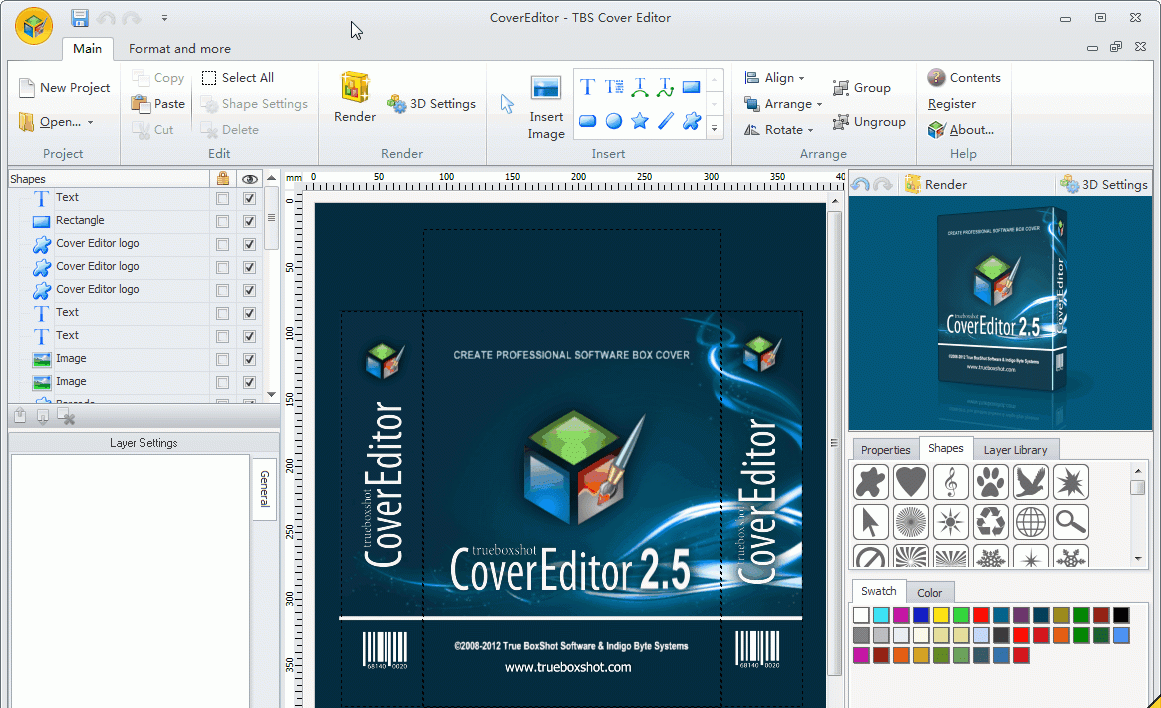 TBS Cover Editor v2.6.1.5327 ע | װ